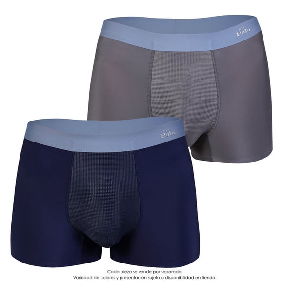 Boxer HPC POLO para Hombre Diseño Corto y Liso, 2 Piezas, Multicolor Talla M