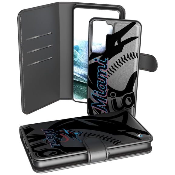 Miami Marlins Samsung Galaxy Mono Tilt Wallet Case