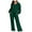Green-B, variant on Tbopshirt Women's 2 Piece Outfits Women's Spring And Summer Loose Fitting Pajama Short Sleeved V-neck Pajama Set Drawstring Shorts Set Wide Leg Pants