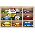 thumbnail image 1 of Set de 9 Carritos Melissa & Doug Hecho de Madera Infantil Multicolor Melissa & Doug MD89964, 1 of 2