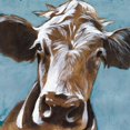 thumbnail image 3 of Parker, Jennifer Paxton 12x12 Black Modern Framed Museum Art Print Titled - Custom Cow Kisses II, 3 of 5