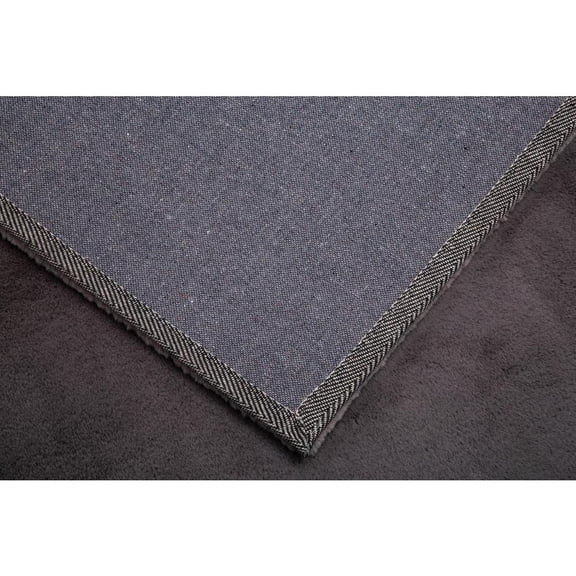 MDA RUGS FAUX RABBIT FUR GREY RB04 2'4" X 7'6"