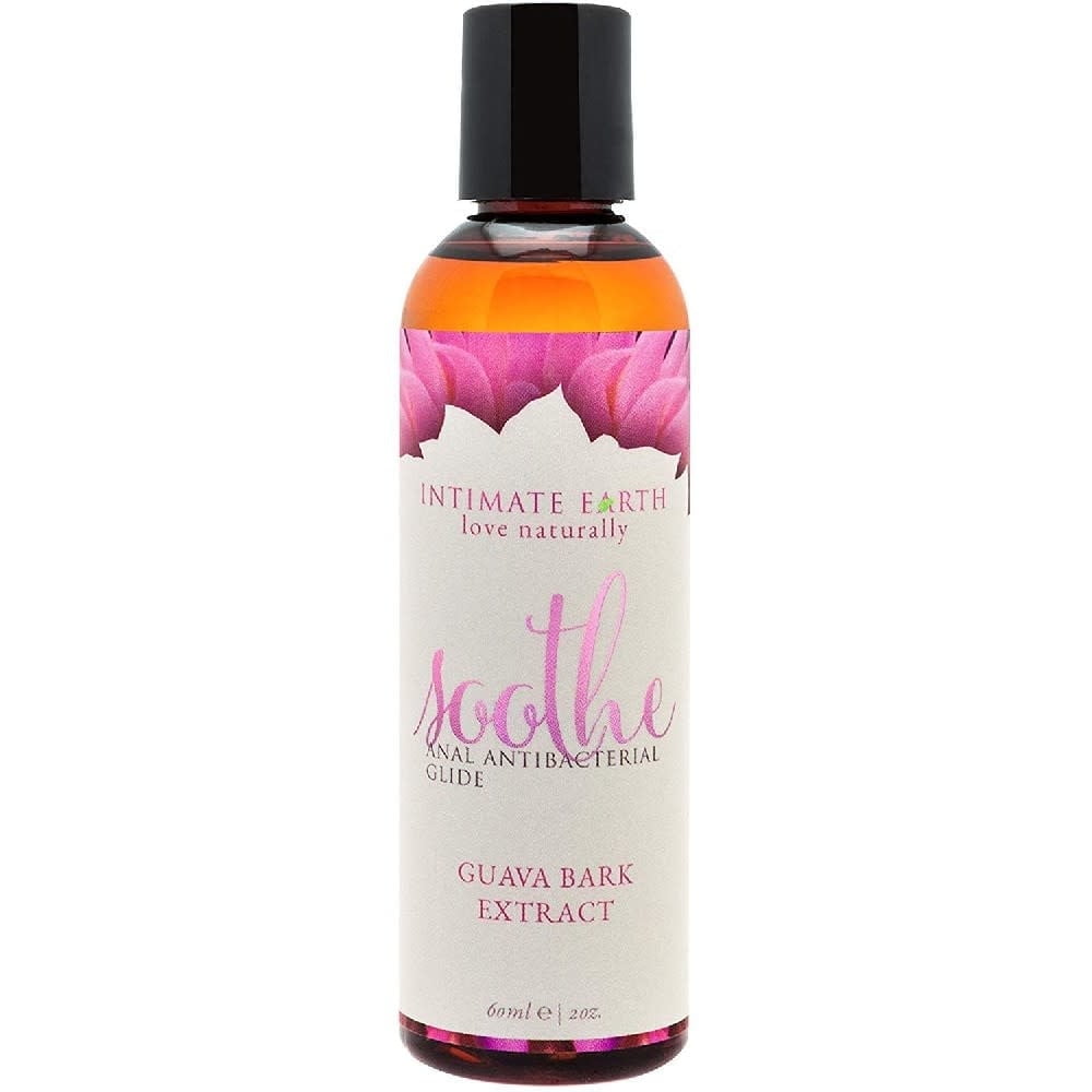 Intimate Earth Soothe Anal Glide, Water Based Personal Lubricant with Guava Bark Extract, 2 oz,Gel