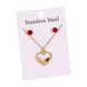 thumbnail image 2 of Joyas y relojes, accesorios, joyas, collares, delicado conjunto de collar y aretes de clavícula de acero inoxidable 304, regalo de lujo Sweet Lights, joyas de acero inoxidable, 2 of 7