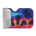 thumbnail image 2 of Bingfone Beach With Palm Trees Car Windshield Sunshade,Sun Foldable Sun Shield Sun Visor For Car - Medium, 2 of 8