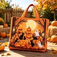 thumbnail image 5 of Halloween Tote Bags with Handles, Quilted Printed Tote Handbag, Multi-purpose Shoulder Bag for Travel Office Daily, 5 of 5