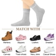 thumbnail image 4 of Loritta 7 Pairs Ruffle Socks Womens Crew Socks Casual Cute Frilly Cotton Socks for Women Soft, 4 of 9