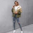 thumbnail image 3 of Vedolay Womens 2023 Jackets Women's Oversized Fringe Casual Jacket Long Sleeve Casual Jackets,Army Green XL, 3 of 4