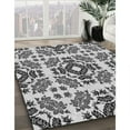 thumbnail image 2 of Ahgly Company Indoor Square Patterned Black Cow Black Area Rugs, 4' Square, 2 of 6