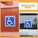 thumbnail image 4 of 6Piezas Señal de Coche para Discapacitados, 14x13cm Señales de Estacionamiento para Discapacitados, Pegatinas para Sillas de Ruedas para Ventanas y Carrocería de Automóviles, 4 of 5