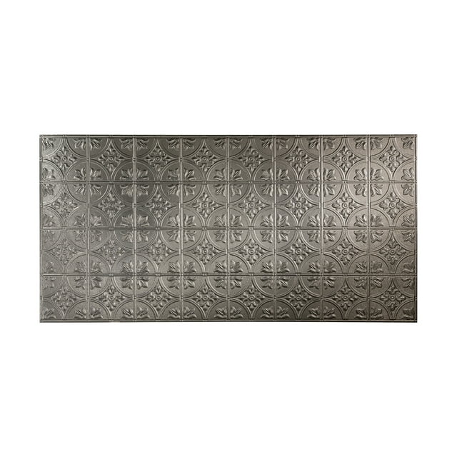 FASÄDE Easy Installation Traditional Style/Pattern #2 Galvanized Steel Wall Panel (4' x 8' Panel)