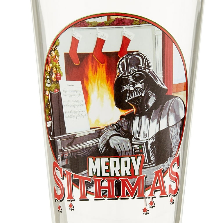 Star Wars Holiday Logos 4pc 16oz Pint Glass Set 