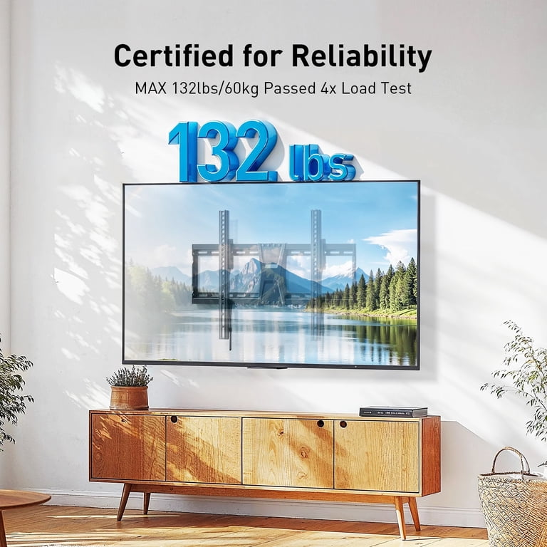 Mountftv Tilting TV Wall Mount for 37-82 Inch Flat Screens photo 2