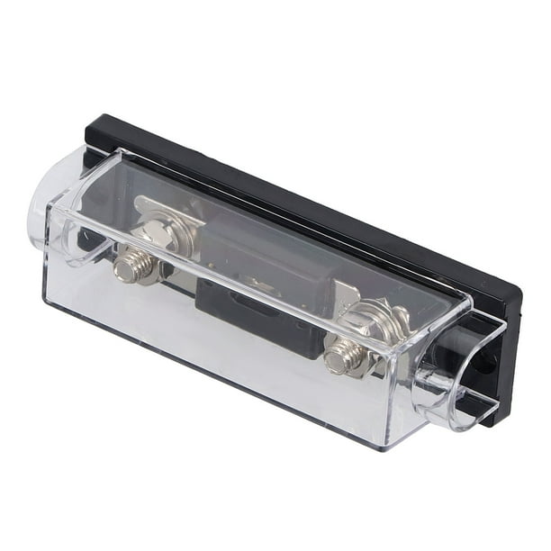 Fusible ANL, Portafusibles aleación De Cobre 60A 80A 100A 150A 250A 300A Cubierta Transparente Resistente Al Calor Para Coche Barco Audio Estéreo