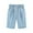 Blue, variant on LLYwey Girls Bermuda Shorts, Teen Girls Drawstring Elastic Waist Shorts with Pockets, Kids Solid Color Summer Casual Cotton Linen Straight Leg Short Pants, Style-3, Black, 3-4T
