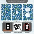 thumbnail image 3 of Yayeee Duplex Wall Plate 1-Gang 4.5"x2.7" Home Receptacle Light Switch Decorative Outlet Cover, Blue Dots, 3 of 7
