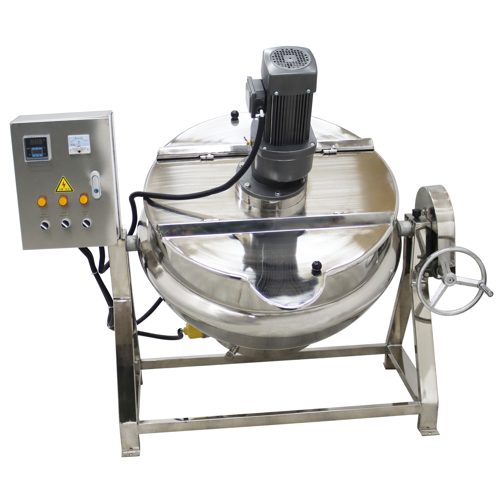 Electric Sauce Jam Tilting Jacketed Kettle Cooking Stirring Sandwich Pot 200L