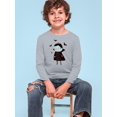 thumbnail image 2 of Cute Halloween Funny Vampire Long Sleeve Toddler -Image by Shutterstock,  2 Toddler, 2 of 4
