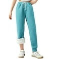 thumbnail image 4 of XXWXYD Kids Girls Fleec𝖾 Sweatpants Sher𝗉a Lined Plush Joggers Winter Warm Cotton Fuzzy Elastic Waist Athleti𝖼 Pants for Play-dates School 3-14 Years, 4 of 6