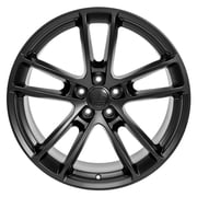 Single(1) OE Wheels DG23 20x10 Satin Black Rim 5x115 18ET