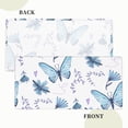 thumbnail image 4 of YFYANG 5FT Rectangular Table Cloth, Waterproof Polyester Watercolor Vintage Butterfly Floral Doodle Table Cover, Indoor Outdoor Decorative Tablecloths with Elastic Edge, 4 of 8