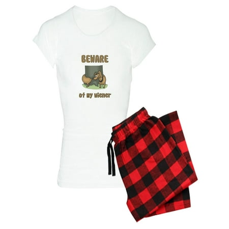 

CafePress - Beware Of My Wiener - Women s Light Pajamas