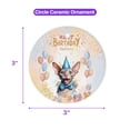 thumbnail image 5 of Watercolor Sphynx Happy Birthday Celebration Balloons Gift Party Ceramic Round Ornament Cat Lover Kitten Owner Gifts Idea Home Tree Decor - 00028, 5 of 5