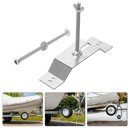 FONDOTIN Spare Tire Carrier for Trailer 1Pcs Heavy-Duty Construction Stainless Steel Silver