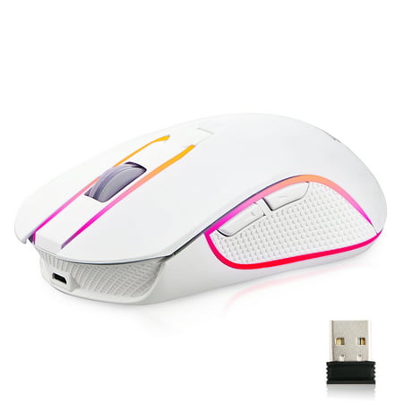 TSV X9 1600DPI RGB LED Wireless Gaming Mouse Mice & USB Receiver 6 Button For Laptop