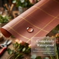 thumbnail image 4 of Unique Bargains Luxury Plaid Waterproof Gift Wrap Paper for Bouquets Coffee 22.4"x 22.4", 4 of 6