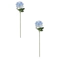 thumbnail image 6 of LKZQHMC Artificial White Rose Flowers 2 Pcs Blossom Rose Flowers Real Touch Silk Faux Roses with Stem Rose Bouquets for Home Decoration Wedding Party Garden Floral Roses Decor, 6 of 6