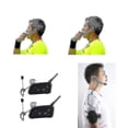 thumbnail image 1 of 2pcs Professional Football Referee Intercom Full Duplex 1200m Referees Headset Wireless Bt Intercom Interphone, 1 of 4