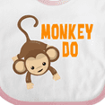 thumbnail image 4 of Inktastic Monkey Do with Monkey Boys or Girls Baby Bib, 4 of 4