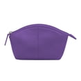 thumbnail image 1 of Bolsa de cosméticos para bloqueo RFID de cuero genuino de Nueva York, 1 of 4