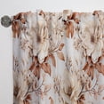 thumbnail image 4 of Designart "Vintage Inspired Floral Patterns V" Plants Room Darkening Curtain Single Panel, 4 of 6