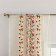 thumbnail image 5 of 2 Panels Modern Christmas Sheer Curtains, Bells Santa Claus Print, Rod Pocket Window Drapes for Living Room and Dining Room, Washable Polyester Voile, Decorative Transparent Curtain Panels, 5 of 7