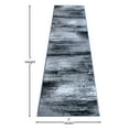 thumbnail image 4 of BizChair Modern Contemporary Runner Area Rug, Grey Black White (2 Feet X 7 Feet, Grey) Runner, 4 of 6