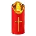 thumbnail image 2 of Flameless LED Pillar Candles With Gold Decoration Suitable For Holidays Weddings Parties And Home Decor, B, 2 of 9