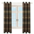 thumbnail image 4 of Bohemia Blackout Curtains Window Drapes Room Darkening Thermal Insulated Grommets Blackout Curtains, for Living, Dining, Bedroom,2 Panels, 4 of 6