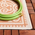 thumbnail image 5 of SAFAVIEH Machine Washable Rug Indoor/Outdoor Bermuda Collection - Bermuda Terrance Geometric Indoor/Outdoor Area Rug, Rust/Ivory, 4' x 6', 5 of 13