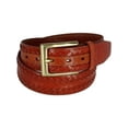 thumbnail image 1 of CTM®  Italian Leather Side Lace Belt (Men's), 1 of 3