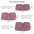 thumbnail image 5 of ALAZA Pink Leopard Windshield Sun Shade Car Foldable Visor Block UV Rays Protector 53"x23.5", 5 of 8
