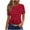 Wine, variant on Charella Floral Printed Tops for Women Crew Neck Short Sleeve Shirts Loose Fit Tunic Blouses Casual Comfortable Clothes (XL, Wine)
