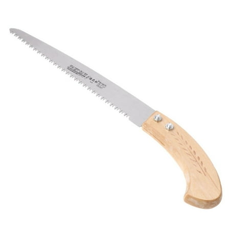 

270mm Pruning Saw 3 Cutting Edges 65Mn Woodworking Garden Tool with Wood Handle