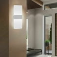 thumbnail image 2 of Lámpara de pared LED de 12 W, diseño moderno, luces de pared arriba y abajo, lámpara de pared interior, lámpara de pared acrílica, luz de noche, blanco frío, 2 of 5