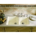 thumbnail image 3 of Kohler K-5931-4U-0 33" 2-Bowl Large&Medium Undermount Kitchen Sink White, 3 of 4