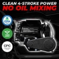 thumbnail image 6 of FRP FA40-NEO 40cc Teen Gas ATV, Gas Powered 4 Wheeler for Teens 13+, 4-Stroke Beginner ATV, Up to 13 MPH, Adjustable Speed, Safety Switches, Front & Rear Brakes - Black, 6 of 9