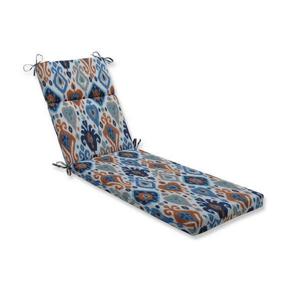 Pillow Perfect 620152 Outdoor & Indoor Paso Caribe Chaise Lounge Cushion, Blue
