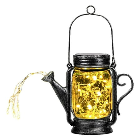 

Glass Jar Solar Light Patio Decor Hanging Solar Lantern for Yard