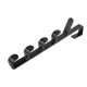 thumbnail image 5 of Phenofice Rack Colgante Para Puerta Con 5 Para Toallas Y Almacenamiento En ABS Negro, 5 of 8